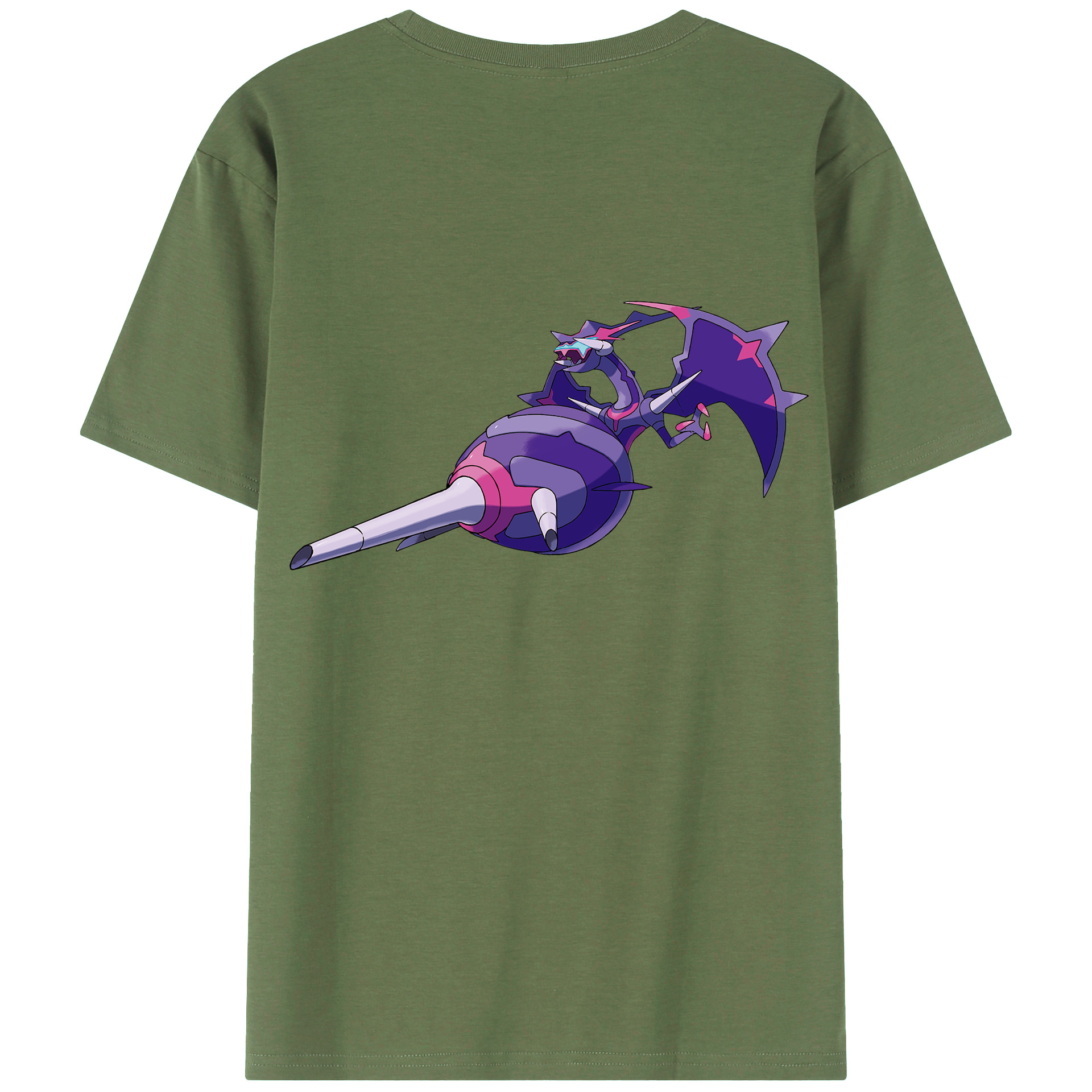 （画像用） ポケットモンスター Pokémon 綿100％ メンズ半袖Tシャツ（バックプリント） 通気性